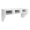 Pemberly Row Contemporary MDF Wall Mounted Floating Computer Desk in