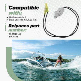 Shift Interrupt Switch Compatible with MerCruiser Alpha 1 Bravo 3.0L 4.3L 5.0L 5.7L Replace 87-814281A5 814281A5
