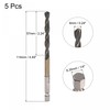 sourcing map High-Speed Steel Spiral Drill Bit 6 mm Diameter
