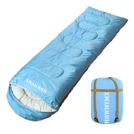 Blue Sleeping Bags for Adults Backpacking Lightweight Waterproof- Cold Weather Sleeping Bag for Warm Camping Hiking Outdoor Travel Hunting with Camping Sleeping Bag (Blue1, 86 x 31.5inches)