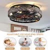 SHIHOT 18" Crystal Ceiling Fans with Lights and Remote, Modern