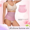 Silicone Waist Girdle Women Belly Fat Tummy Control Summer Hollow