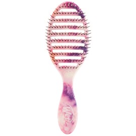 WET BRUSH, Speed Dry Hair Brush, Color Wash, Cepillo Ventilado Desenredante, Minimiza Dolor y Daños, Ideal para Secadora, Desenreda Todo Tipo de Cabello, Cepilla Fácil y Adiós Nudos, Diseño de Acuarela de Colores