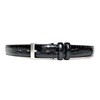 COXSWAIN CW20203-19 Men's Genuine Leather Belt, Black, Crocodile Pattern, 1.2