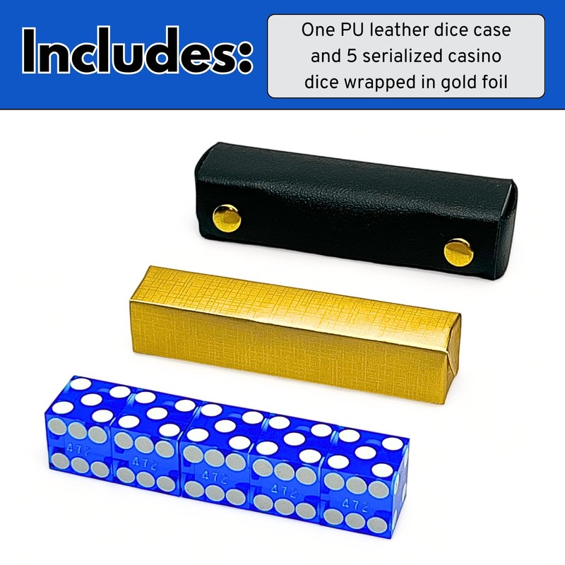 Luck Lab Grade AAA 19mm Casino Dice with Razor Edges
