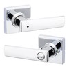 Kwikset Breton Interior Privacy Door Handle with Lock, Door Lever