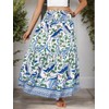 YHYJMY Womens Maxi Skirts Elastic High Waisted Floral Skirt A