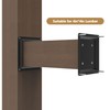 4 Pcs Wood Post Plate Connector, 4" x 4" Wood