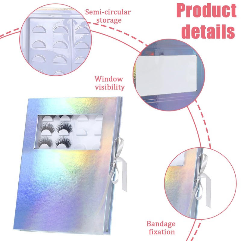 False Eyelash Organizer and Storage Case with Tweezer, Portable Lash