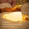LED Night Light Cute Lying Duck Shape Soft Silicone Soft