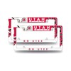 Rico Utah Utes (Set of 2) Chrome Metal License Plate Frames with Bold Full Frame Design