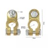 Unbranded 2PCS Brass Car Battery Terminal Connectors Top Post Battery