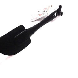 DAISO INDUSTRIES Mickey Silicone Spatula Kitchen Utensil Silicone and Food Safe Flexible Hold Spatula for Baking and Cooking Character Theme Spatula Black