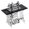 MyTinyWorld Dolls House Silver Metal Sewing Machine with Black Metal