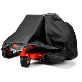 Zero-Turn Mower Cover, Universal Fit 600D Polyester Oxford, Weatherpoof UV with Windproof Buckle, Drawstring, Tractor Cover Up to 60" Lawn Mower Decks for Greenworks, EGO, Craftsman, Husqvarna, Honda