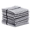 SYDR Terry Kitchen White Grid Dish Cloths,100% Cotton(8 Pack) 12