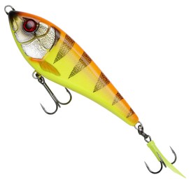 Savage Gear Deviator Swim Jerkbait Colour: Golden Amb, Length / Weight / Swimming Behavior 12.5 cm / 50 g / Slow Sinking