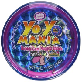 Bubble Mania Yo Yo Mania Bubble Gum Nugget Yo Yo Novelty Candy Toy (Pack of 12)