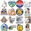 16PC Funny Fridge Magnets, Reusable Cute Magnets Animals and Words