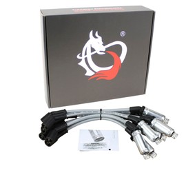 AIP Electronics Dragon Fire Pro Series Ultra Low 40 Ohm Spark Plug Wire Set with Heat Sleeves Compatible with Chevy GMC 1999-07 LS1 4.8L 5.3L 6.0L OEM Fit PWGMV-PRO-SL