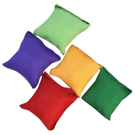 BESPORTBLE 5pcs Sandbag Bag Bean Bags Bean Bag Filler Pool Indoor Toss Bean Bag Toss Beans Bean Bag Interactive Outdoor Beach Bean Bag Game Plastic Particles