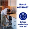 Monteral Dishwasher Hinges and Spring Set in Blue Suitable for