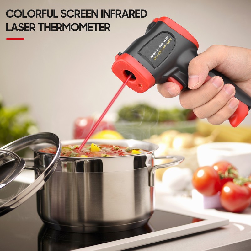 -50℃～950℃ /-58℉～1742℉ Colorful Screen Infrared Thermometer IR Laser Thermometer Handheld