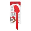 Silicone Spatula ONE Mixer Beater Scraper and Spatula, Cherry Red