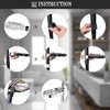 Adjustable Soap Holder ABS Soap Dish Holder Shower Rail with