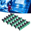 25Pcs Squares Push Button Switch ABS Brass Self Locking with