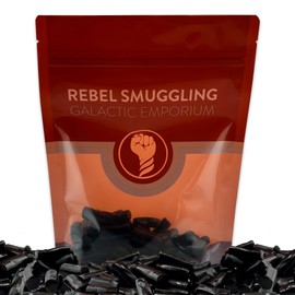 Soft Black Licorice Candy Bulk 1LB Bag of Finnish Licorice Bites by Rebel Smuggling Galactic Emporium
