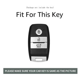 ontto TPU Car Key fob Cover case Fit for Kia Rio Sorento Cerato Forte K2 K4 Stonic Carnival NIRO Picanto Elantra Verna Sportage Remote Key Shell Key Holder Bag Keychain Keyring Accessories Pink