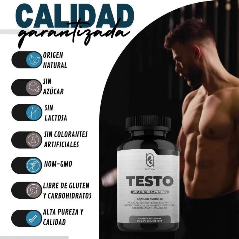 Testo - Multivitamins For Men 500mg -240 Cps Cu 2