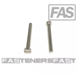 FAS (25) M4-0.7 x40 Stainless Steel Slotted Cheese Head Machine Screw DIN84 A2 M4x40