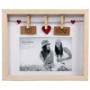 Clothes Line Wooden Box Frame With Pegs For 6 X