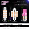 Tallew 24 Pieces Dome Light LED Car Bulb Kit Set