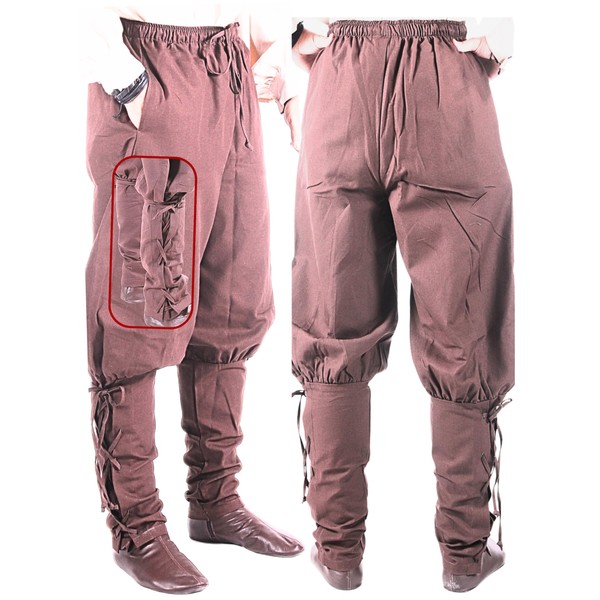 Medieval Viking pants, Viking LARP pants, Medieval trousers, Viking costume,
