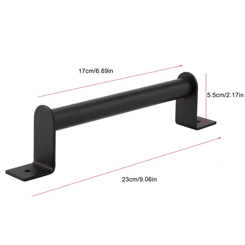 Smandy Black High Performance Barn Door Handle Pull Set Carbon