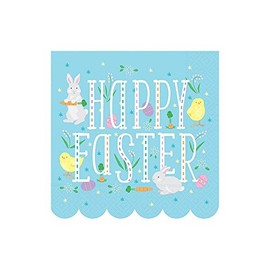 Design Design Happy Easter Bunnies Beverage Paper Napkins 20 ct