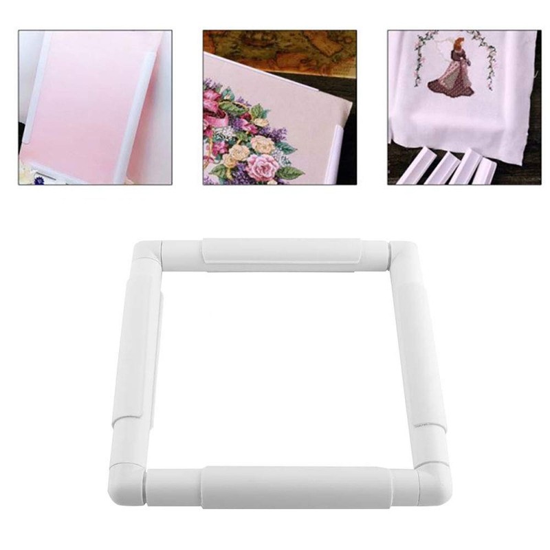 tooloflife Plastic Rectangle Sewing Hoops Stitching Frame Square Rectangle Plastic