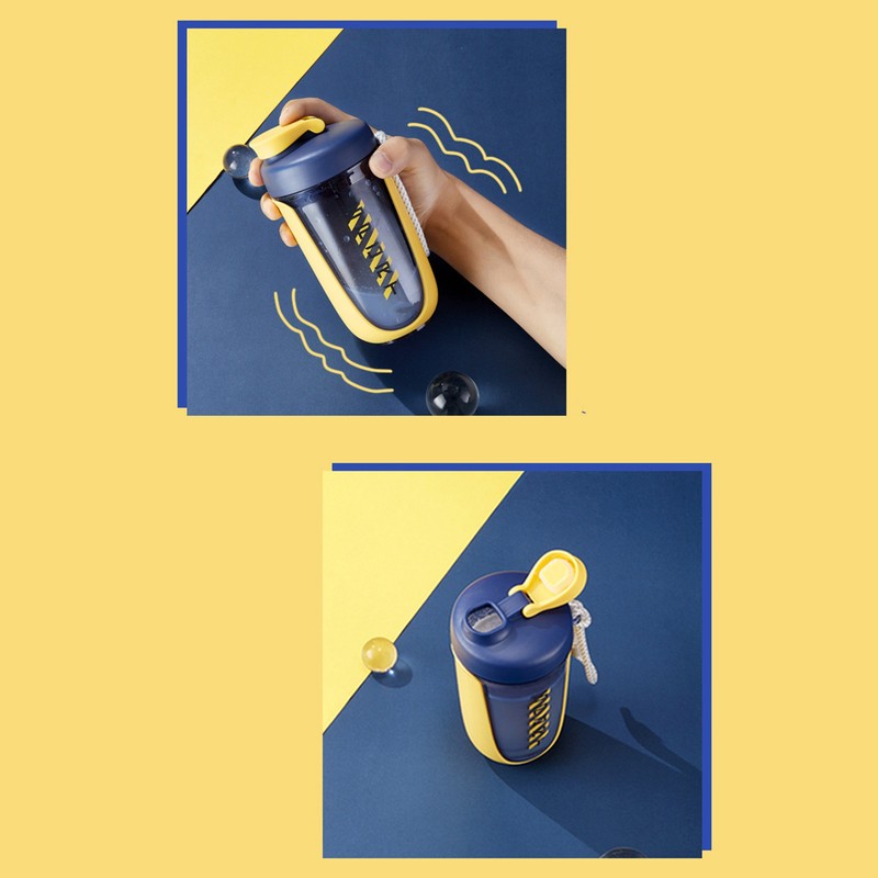 590ml Fitness Sport Water Bottle Leakproof Shaker Cup Drinking Bottle