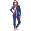 SKYLINEWEARS Women's Hooded Onesie Pajama Cozy Unisex Jumpsuit with Zip