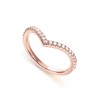 PAVOI 14K Gold Plated Sparkling Wishbone 'V' Ring for Women