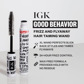 IGK Good Behavior Frizz & Flyaway Hair Taming Wand – Lightweight Gel Control Stick for Smooth, Sleek Hair, Anti-Frizz Styling, 0.24 oz