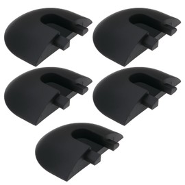 EMSea 5 Pcs 44x10.8mm Airline Rail End Caps L Rail End Caps Half Round Shape End Fittings for Aircraft Drone Rail Systems Black