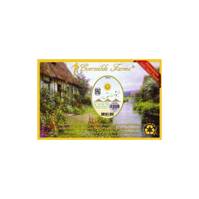 Everwilde Farms - 1/4 Lb Anise Herb Seeds - Gold