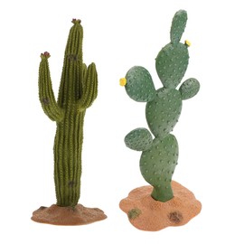 FOMIYES 2Pcs Artificial Cactus Decor Fake Succulents Faux Cactus Cacti Plant Artificial Succulent Plants for Table Centerpiece Decoration