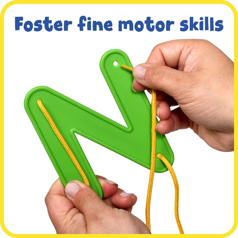 READY 2 LEARN Lacing Alphabet - Uppercase - 26 Letters