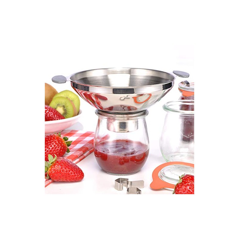 Stainless steel funnel