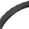 BDK SW-899-LK Black Leather Car Steering Wheel Cover Large Size